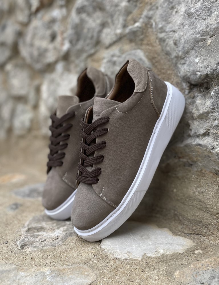 Ανδρικά πούρο δερμάτινα casual sneakers HG175544P φωτογραφία